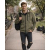 image:imageSpyder Mens Zip Up Hoodie Sherpa Fur Lined Sweatshirt  Sherpa Fleece SoftOlive Moss