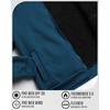 image:imageSpyder Mens Zip Up Hoodie Sherpa Fur Lined Sweatshirt  Sherpa Fleece SoftPetrol Blue
