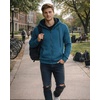 image:imageSpyder Mens Zip Up Hoodie Sherpa Fur Lined Sweatshirt  Sherpa Fleece SoftPetrol Blue