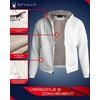 image:imageSpyder Mens Zip Up Hoodie Sherpa Fur Lined Sweatshirt  Sherpa Fleece SoftWhite