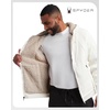 image:imageSpyder Mens Zip Up Hoodie Sherpa Fur Lined Sweatshirt  Sherpa Fleece SoftWhite