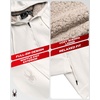 image:imageSpyder Mens Zip Up Hoodie Sherpa Fur Lined Sweatshirt  Sherpa Fleece SoftWhite