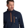 image:imageSpyder mens Bandit 12 Zip Fleece Ski Mid Layer Sweater JacketTrue Navy