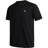 image:imageSpyder Mens Henley Shirt  Easy Care Short Sleeve Lightweight Grid KnitBlack