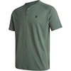 image:imageSpyder Mens Henley Shirt  Easy Care Short Sleeve Lightweight Grid KnitSpruce Green