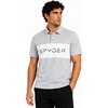 image:imageSpyder Mens Polo Shirt  Breathable Short Sleeve Collared Shirt MenHeather Grey Colorblock