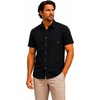 image:imageSpyder Mens Short Sleeve Button Down Shirts  Stretch Lightweight CollaredBlack