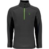 image:imageSpyder Mens Standard Outbound Half Zip MidWeight Mock Neck SweaterPolarBlack
