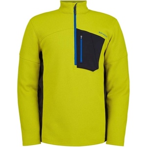 image:imageSpyder Mens Bandit Hybrid 12 Zip Fleece Ski Mid Layer Sweater JacketSharp Lime