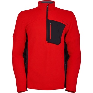 image:imageSpyder Mens Bandit Hybrid 12 Zip Fleece Ski Mid Layer Sweater JacketVolcano