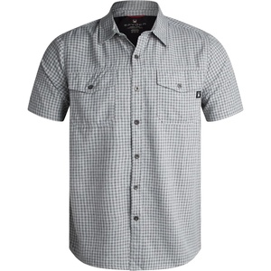 image:imageSpyder Mens Button Down Shirt  Lightweight Plaid Wrinkle Free Short SleeveGrey