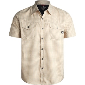 image:imageSpyder Mens Button Down Shirt  Lightweight Plaid Wrinkle Free Short SleeveKhaki