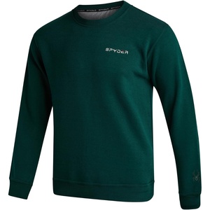 image:imageSpyder Mens Crewneck Sweatshirt  Soft Brushed Fleece Pullover SweatshirtForest Green