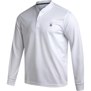 image:imageSpyder Mens Henley Shirt  Easy Care Long Sleeve Lightweight Thermal TopWhite
