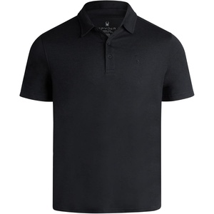 image:imageSpyder Mens Polo Shirt  Breathable Short Sleeve Collared Shirt MenBlack