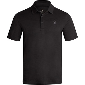 image:imageSpyder Mens Polo Shirts  Breathable Lightweight Collared Shirt for MenHeather Black