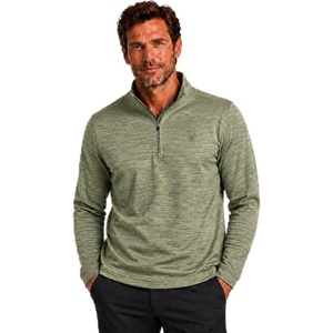 image:imageSpyder Mens Quarter Zip Pullover  Easy Care Long Sleeve LightweightSpruce Green