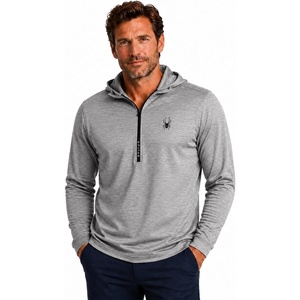 image:imageSpyder Mens Quarter Zip Pullover Sweatshirt  Dry Fit Quarter Zip HoodieGrey