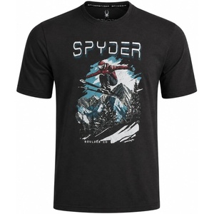 image:imageSpyder Mens TShirts  Cotton Blend Short Sleeve Crewneck Graphic TeesGunmetal