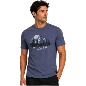 image:imageSpyder Mens TShirts  Cotton Blend Short Sleeve Crewneck Graphic TeesMidnight Blue