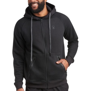 image:imageSpyder Mens Zip Up Hoodie  Brushed Fleece Sweatshirt with Pockets MenBlack