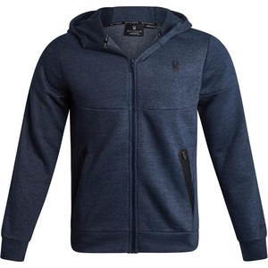 image:imageSpyder Mens Zip Up Hoodie  Brushed Fleece Sweatshirt with Pockets MenNavy Heather