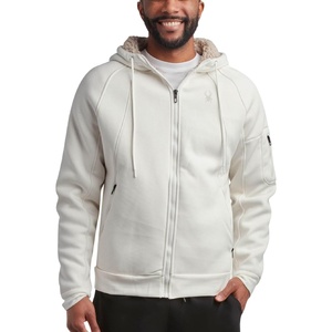image:imageSpyder Mens Zip Up Hoodie Sherpa Fur Lined Sweatshirt  Sherpa Fleece SoftWhite