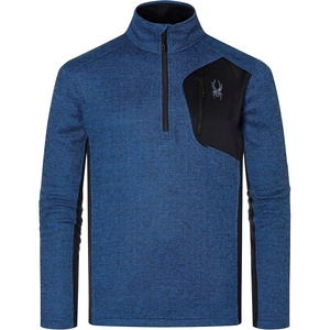 image:imageSpyder mens Bandit 12 Zip Fleece Ski Mid Layer Sweater JacketFrontier Turkish Sea