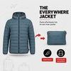 image:imageSpyder Boys Puffer Jacket  Packable Lightweight Hooded Winter CoatBlue Slate