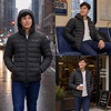 image:imageSpyder Puffer Jacket Men  Packable Lightweight Quilted Hooded Winter CoatBlack