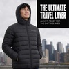 image:imageSpyder Puffer Jacket Men  Packable Lightweight Quilted Hooded Winter CoatBlack
