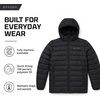 image:imageSpyder Puffer Jacket Men  Packable Lightweight Quilted Hooded Winter CoatBlack