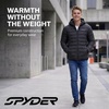 image:imageSpyder Puffer Jacket Men  Packable Lightweight Quilted Hooded Winter CoatBlack