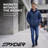 image:imageSpyder Puffer Jacket Men  Packable Lightweight Quilted Hooded Winter CoatNavy Tonal