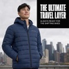 image:imageSpyder Puffer Jacket Men  Packable Lightweight Quilted Hooded Winter CoatNavy Tonal