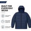 image:imageSpyder Puffer Jacket Men  Packable Lightweight Quilted Hooded Winter CoatNavy Tonal