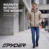 image:imageSpyder Puffer Jacket Men  Packable Lightweight Quilted Hooded Winter CoatTimber
