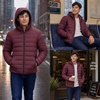 image:imageSpyder Puffer Jacket Men  Packable Lightweight Quilted Hooded Winter CoatWine