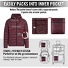 image:imageSpyder Puffer Jacket Men  Packable Lightweight Quilted Hooded Winter CoatWine