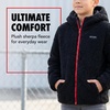 image:imageSpyder Reversible Boys Puffer Jacket  Faux Fur Sherpa Hooded Winter CoatBlack