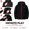 image:imageSpyder Reversible Boys Puffer Jacket  Faux Fur Sherpa Hooded Winter CoatBlack