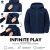 image:imageSpyder Reversible Boys Puffer Jacket  Faux Fur Sherpa Hooded Winter CoatTrue Navy