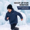 image:imageSpyder Reversible Boys Puffer Jacket  Faux Fur Sherpa Hooded Winter CoatTrue Navy