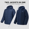 image:imageSpyder Reversible Boys Puffer Jacket  Faux Fur Sherpa Hooded Winter CoatTrue Navy