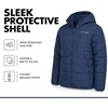 image:imageSpyder Reversible Boys Puffer Jacket  Faux Fur Sherpa Hooded Winter CoatTrue Navy