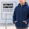 image:imageSpyder Reversible Boys Puffer Jacket  Faux Fur Sherpa Hooded Winter CoatTrue Navy