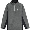 image:imageSpyder Boys Outbound Half Zip Fleece JacketLimestoneBlack Melange
