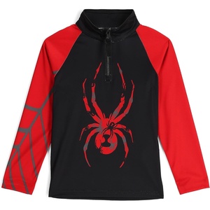 image:imageSpyder Boys Bug Half Zip TNeckVolcano