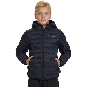 image:imageSpyder Boys Puffer Jacket  Packable Lightweight Hooded Winter CoatBlack
