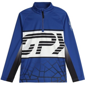 image:imageSpyder Boys Web Half Zip TNeckElectric Blue